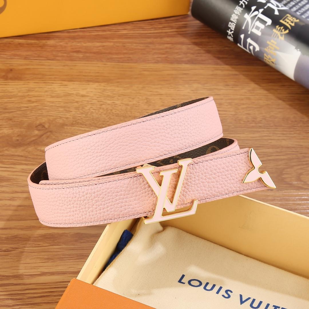 Louis Vuitton Pretty LV Enamel 30mm Reversible Belt   M8231U - 