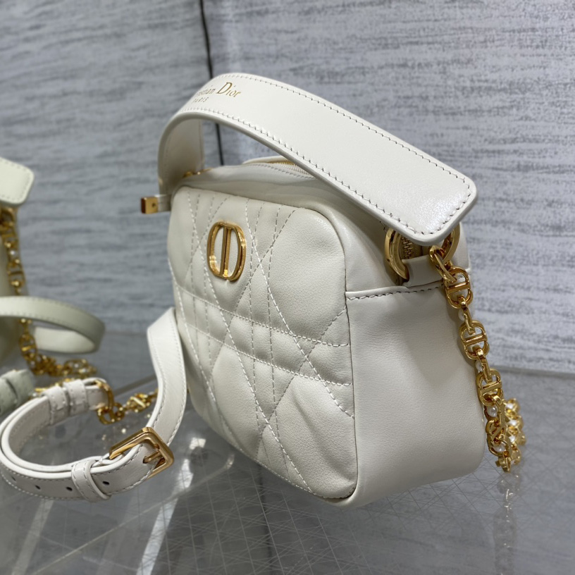 Dior Small Dior Caro Top Handle Camera Bag - 