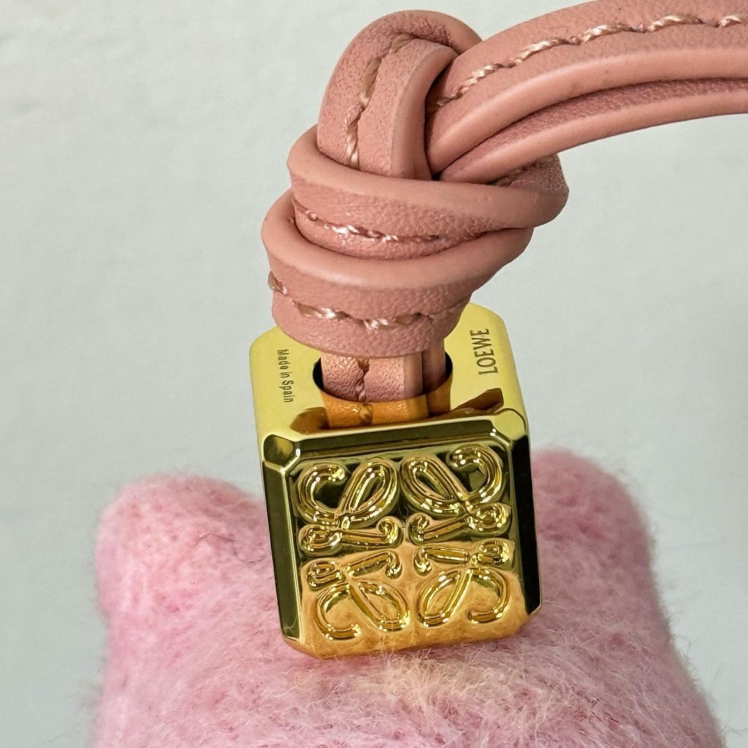 Loewe Pig Charm In Felt - 