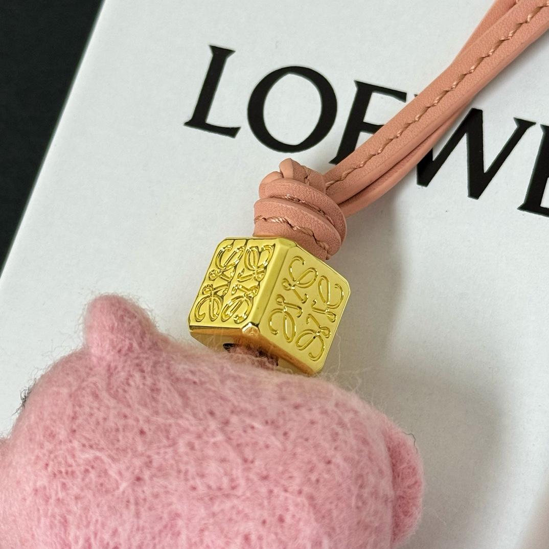 Loewe Pig Charm In Felt - 