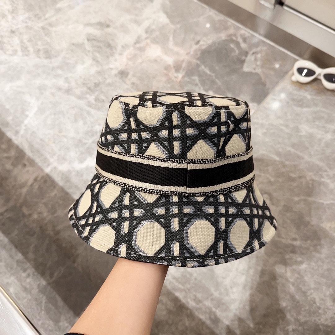 Dior D-Bobby Macrocannage Small Brim Bucket Hat - 