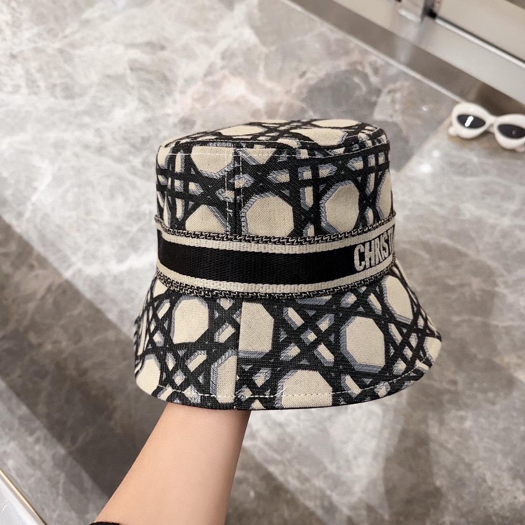 Dior D-Bobby Macrocannage Small Brim Bucket Hat - 