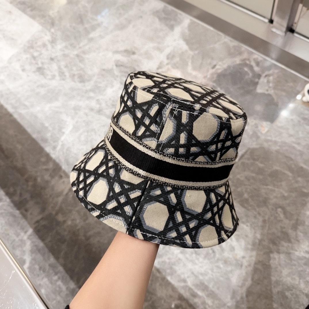 Dior D-Bobby Macrocannage Small Brim Bucket Hat - 