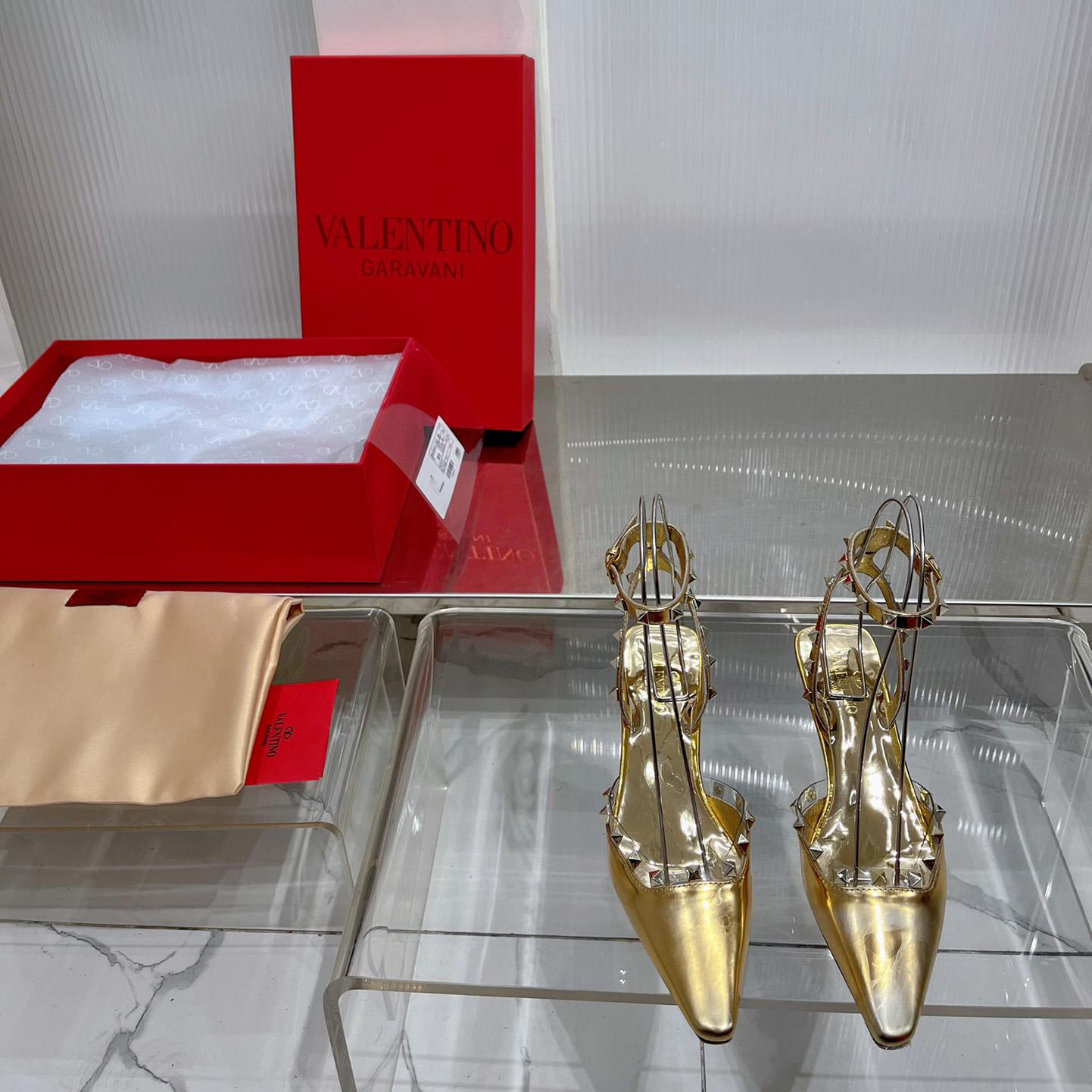 Valenti Garavani Rockstud Couture 58mm Mirrored Pumps - 