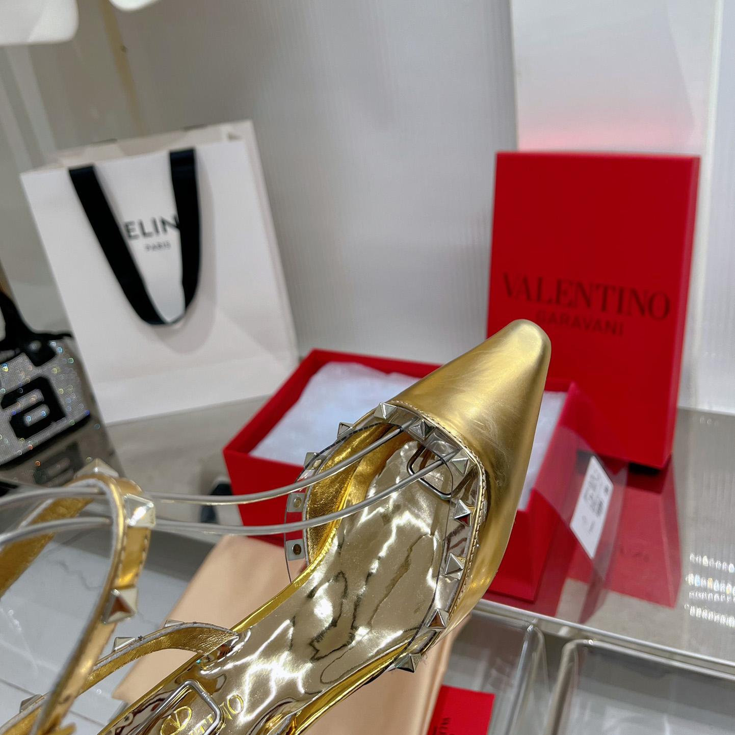 Valenti Garavani Rockstud Couture 58mm Mirrored Pumps - 