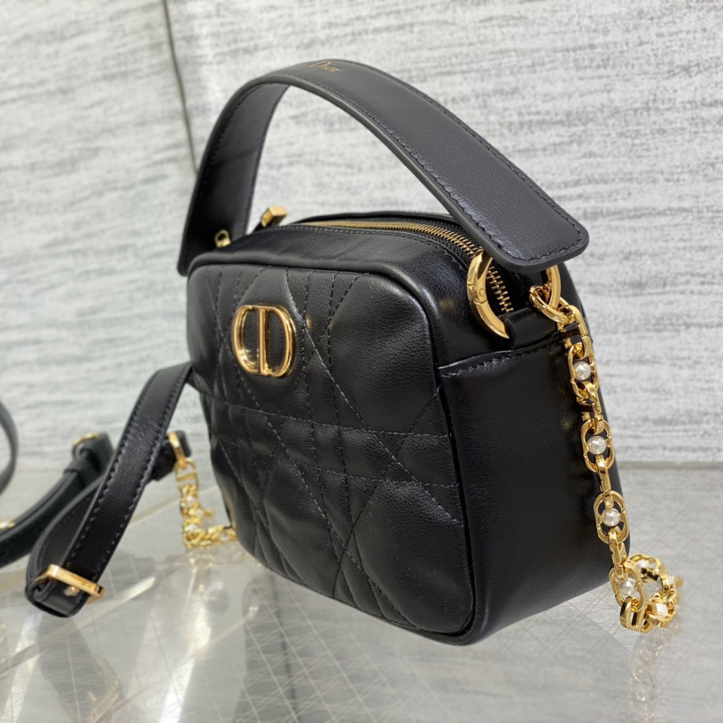Dior Small Dior Caro Top Handle Camera Bag - 