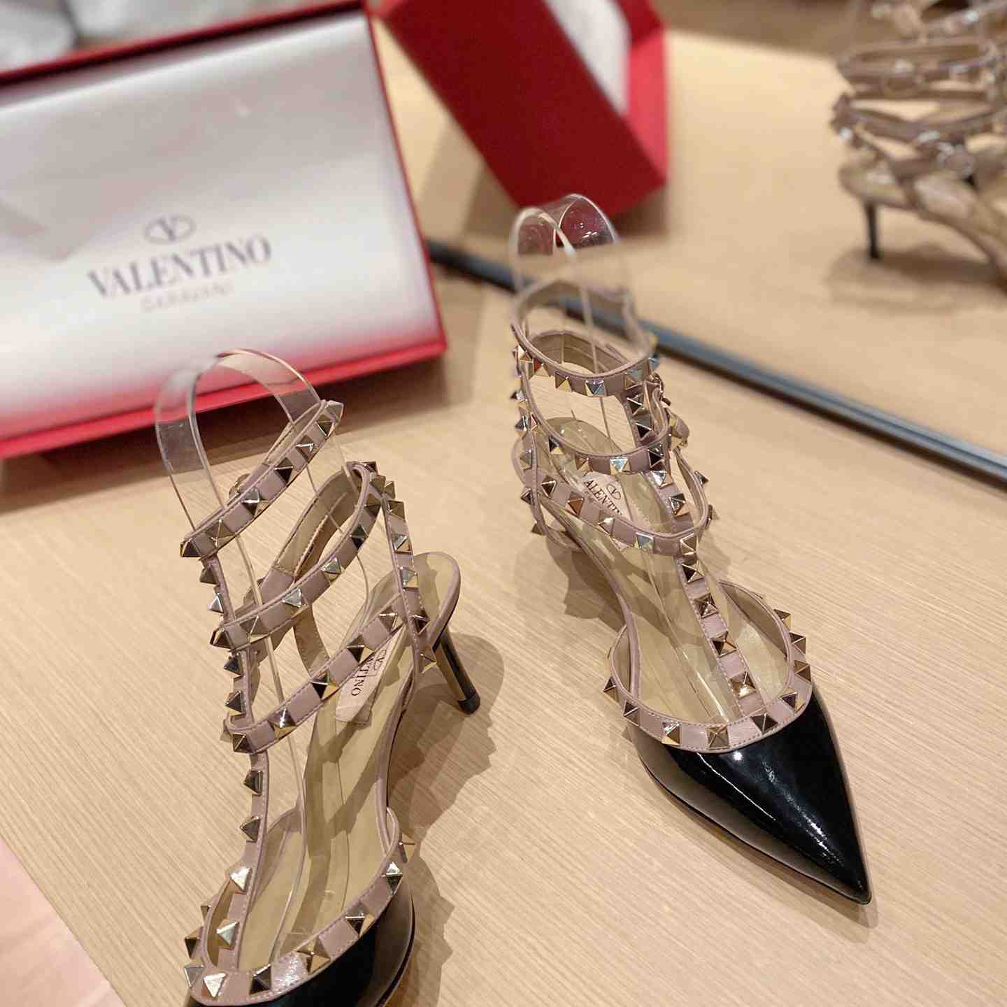 Valenti Garavani Rockstud 65mm Caged Pumps - 