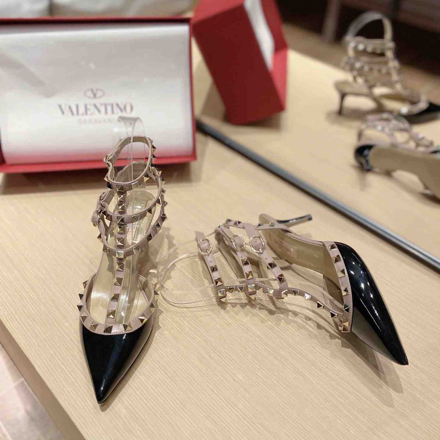 Valenti Garavani Rockstud 65mm Caged Pumps - 