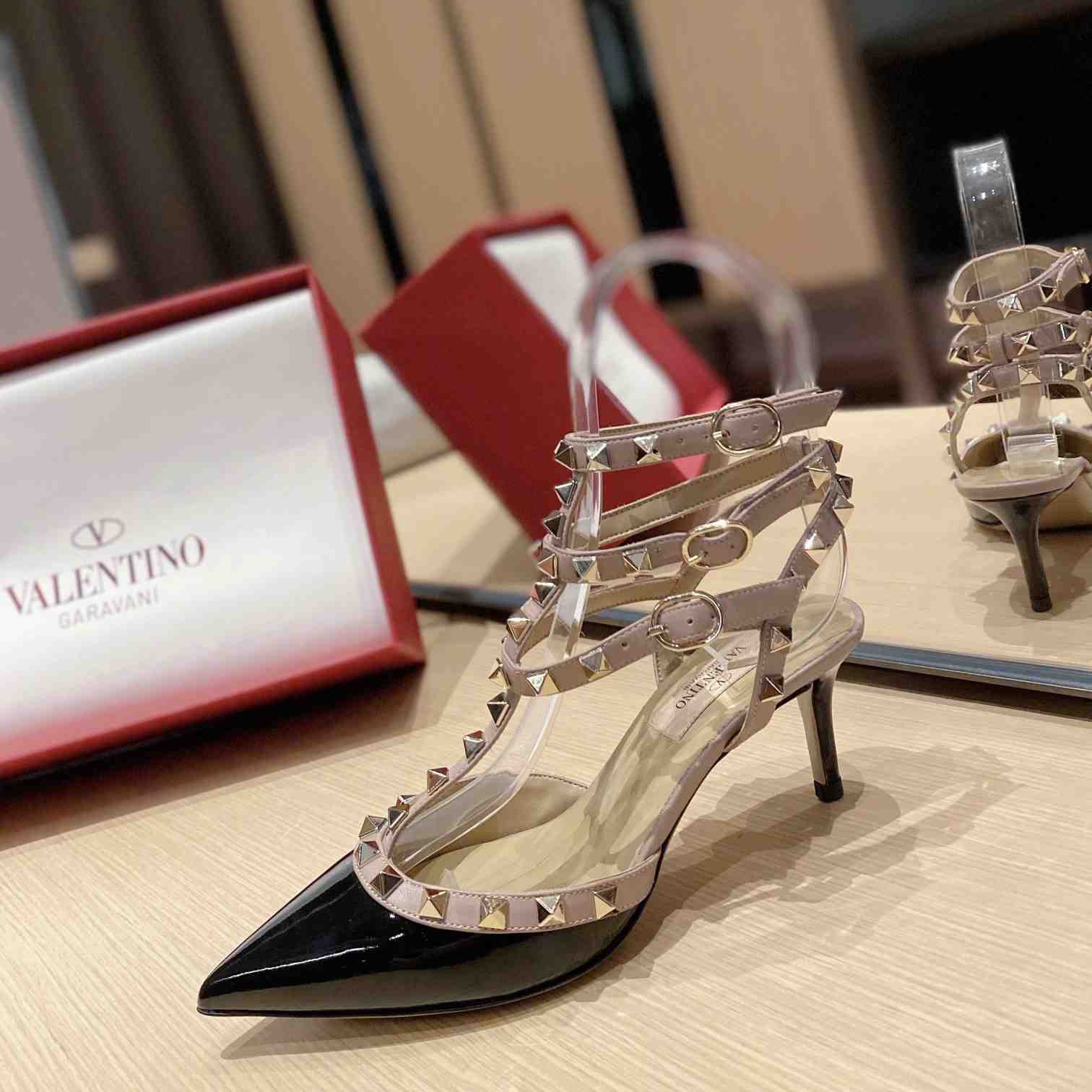 Valenti Garavani Rockstud 65mm Caged Pumps - 