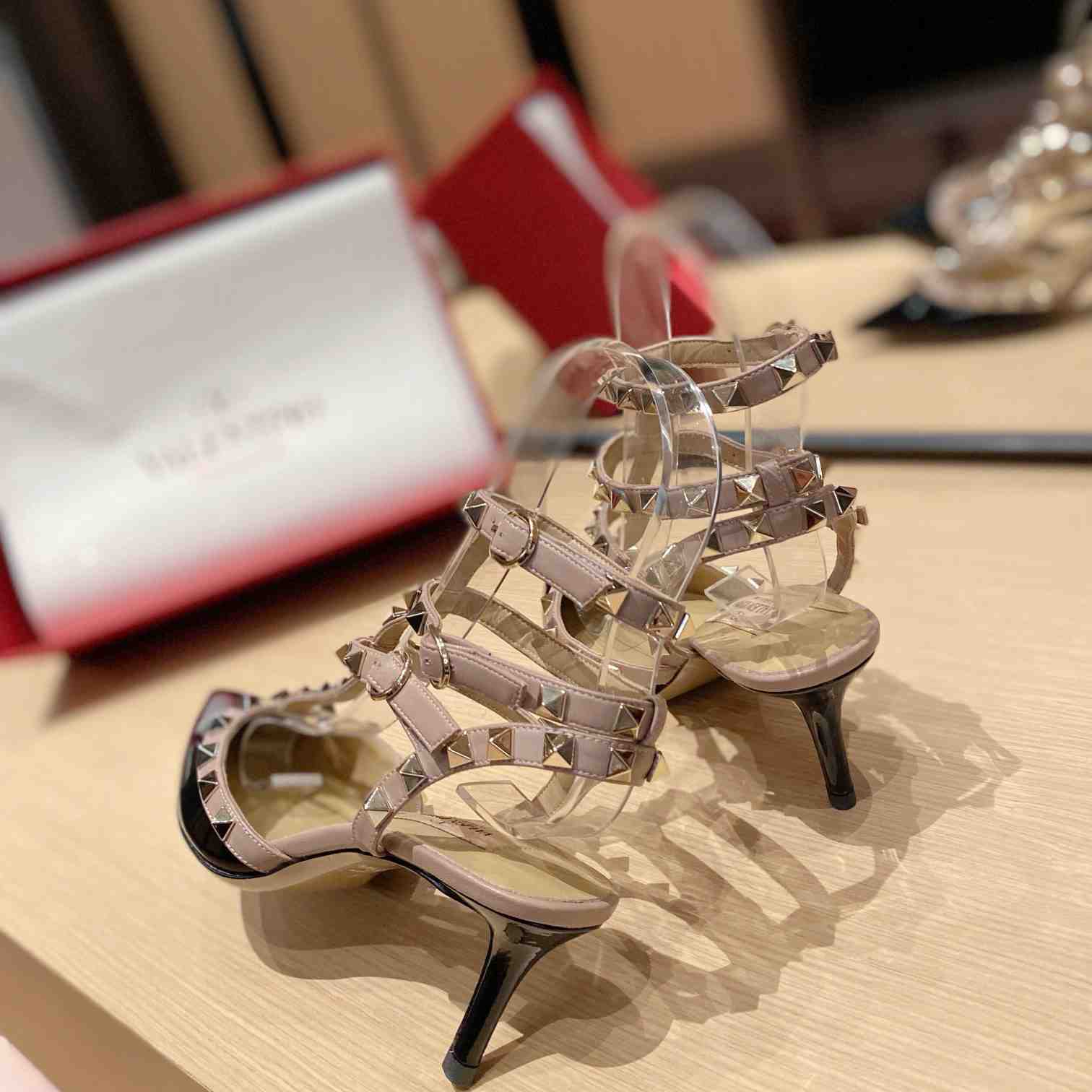 Valenti Garavani Rockstud 65mm Caged Pumps - 