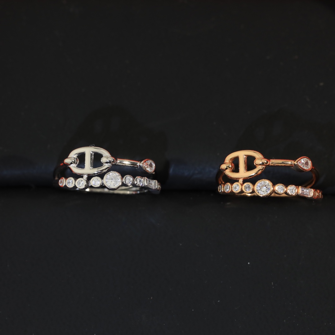 Hermes Chaine d'ancre Chaos Fancy Ring - 