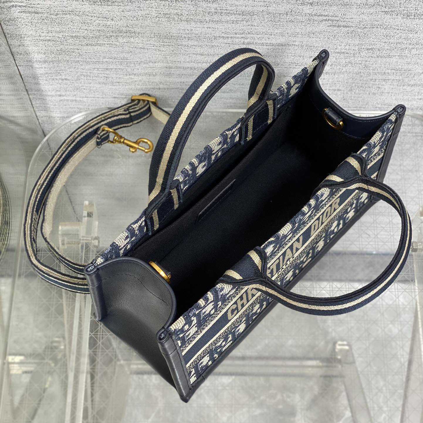 Dior East-West Dior Book Tote With Strap   - 