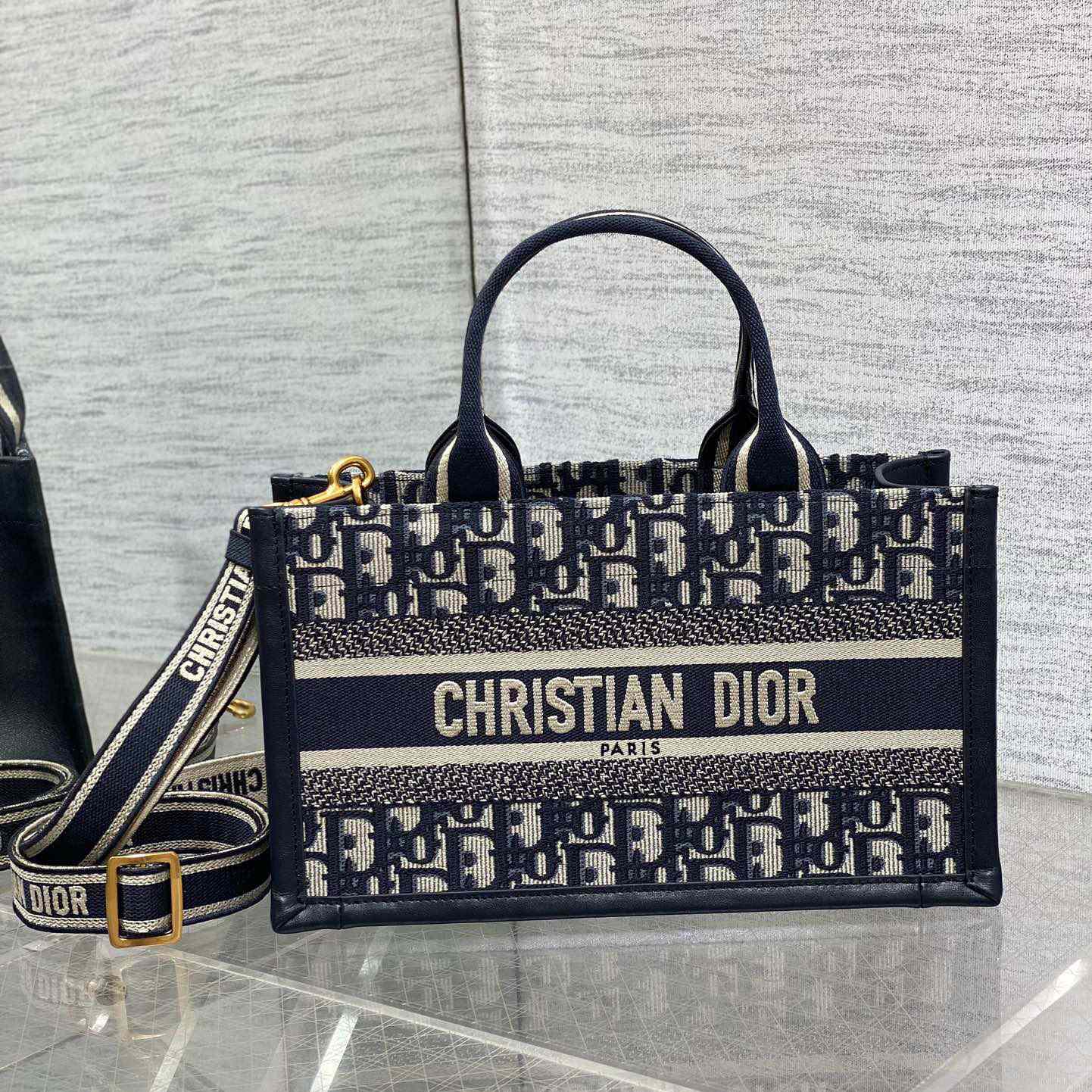 Dior East-West Dior Book Tote With Strap   - 