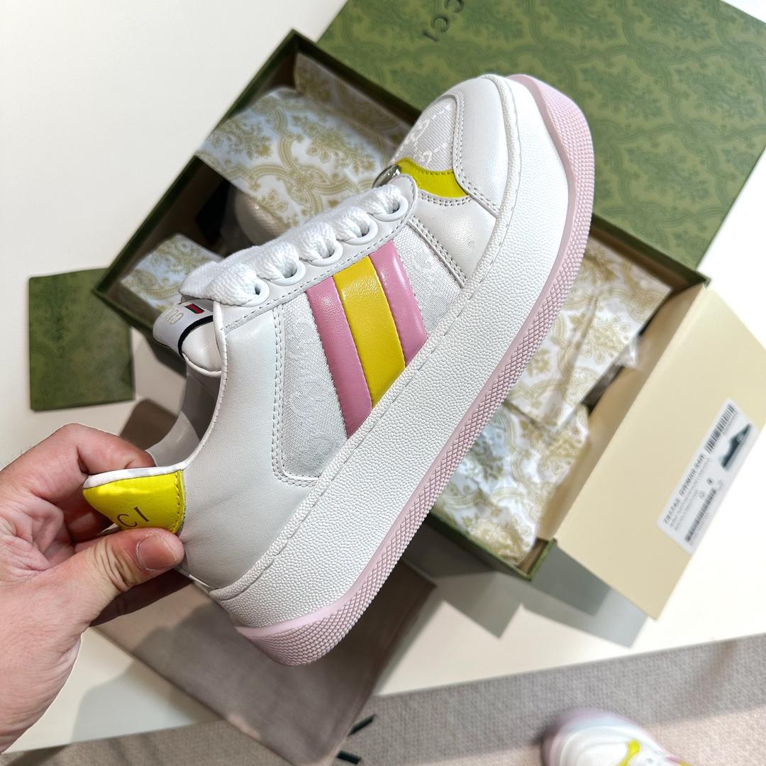 Gucci Screener Trainer With Web - DesignerGu