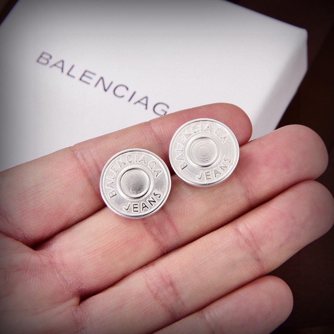 Balenciaga Jeans Stud Earrings - 