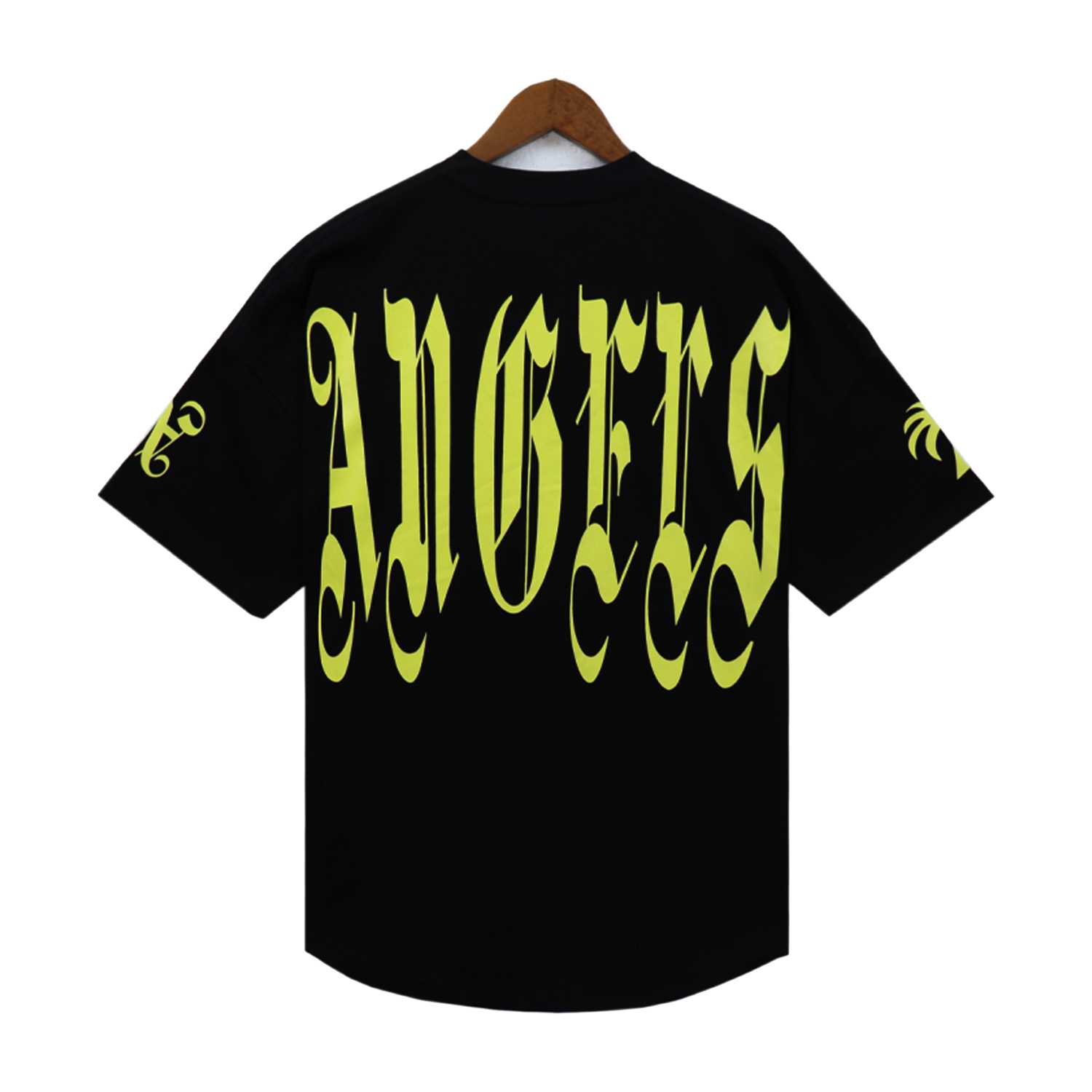 Palm Angels Gothic Logo Over T-Shirt Black - 