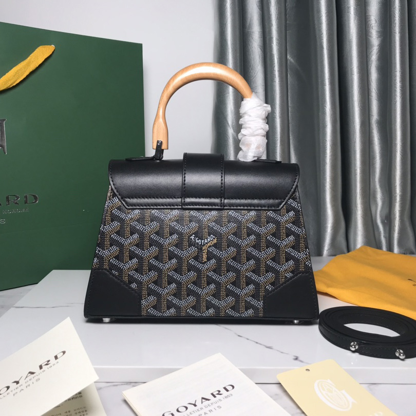Goyard Goyardine Structure Mini Saigon Black  （ 20-14.5-9cm） - 