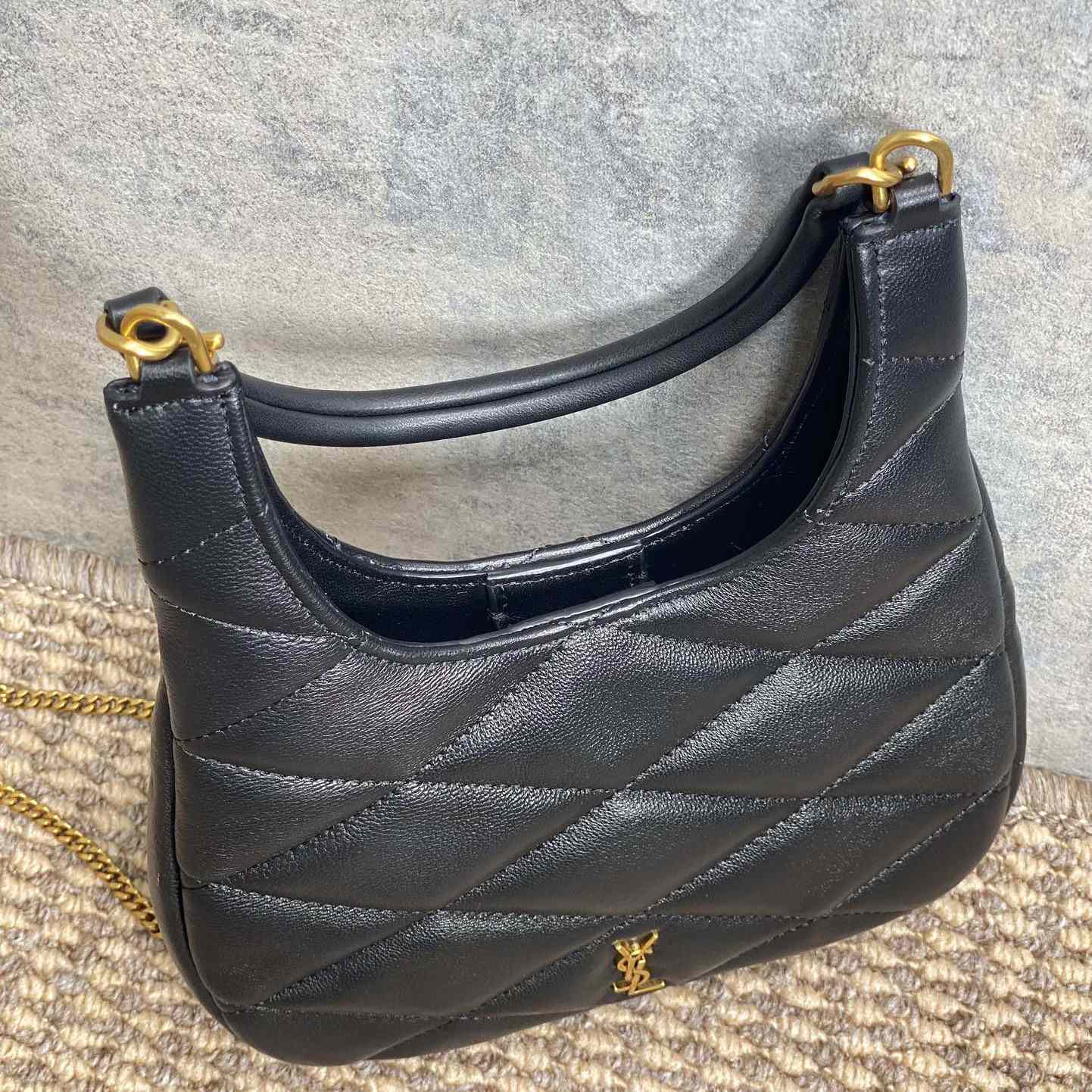 Saint Laurent Sade Hobo In Lambskin - 