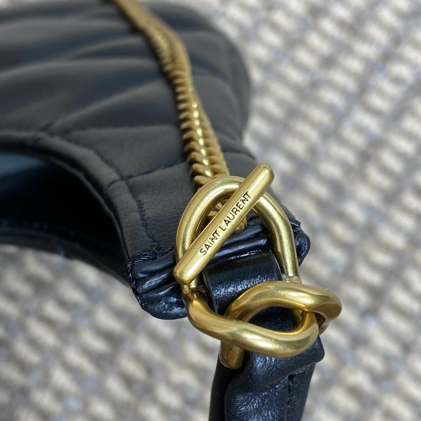Saint Laurent Sade Hobo In Lambskin - 