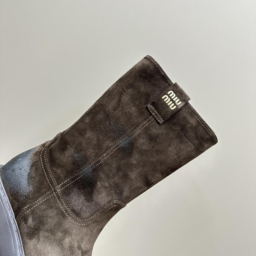 Miu Miu Suede Boots - 