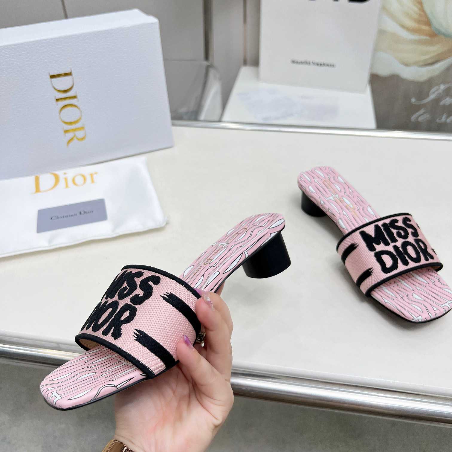Dior Dway Heeled Slide - 