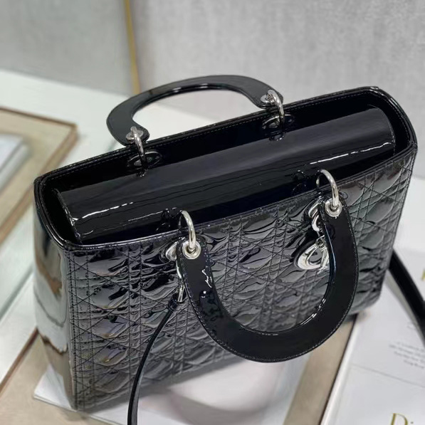 Dior Lady Dior Large Top Handle Bag  (32-25-11cm) - 