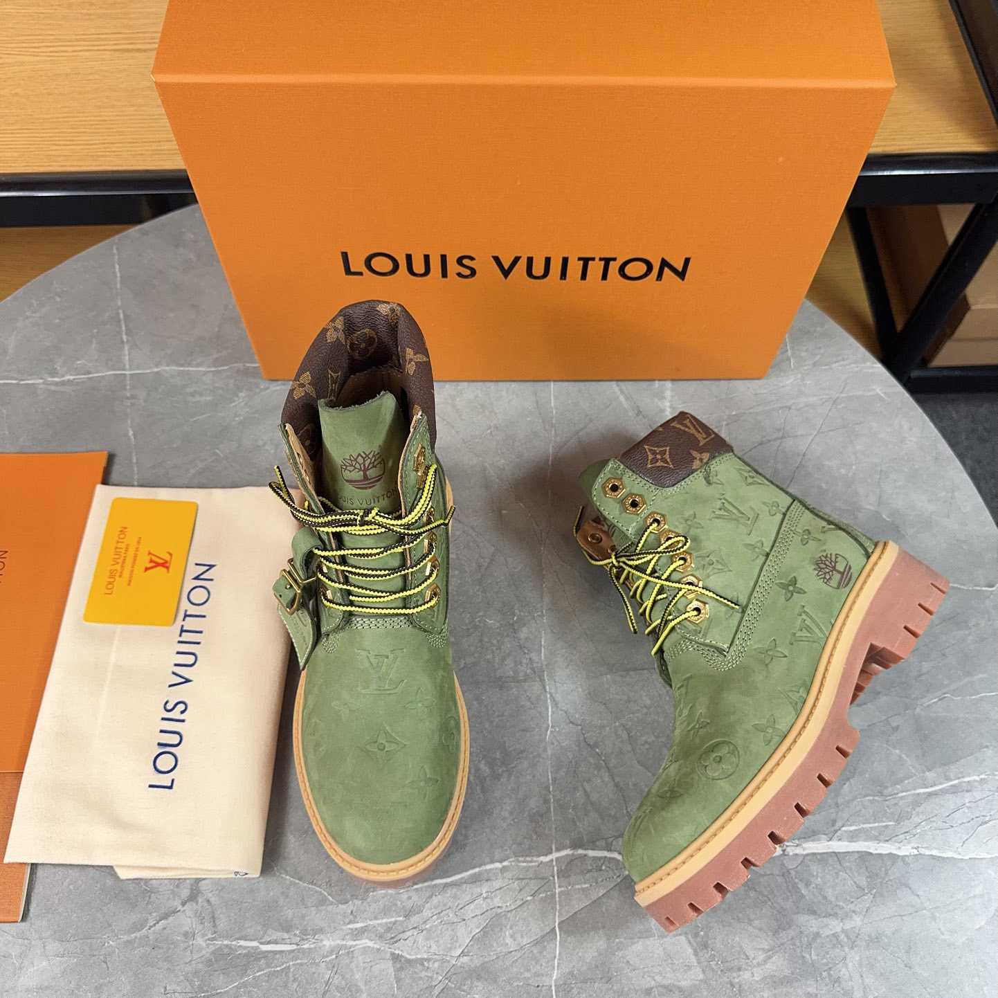 Louis Vuitton x Timberland Monogram Ankle Boot - 