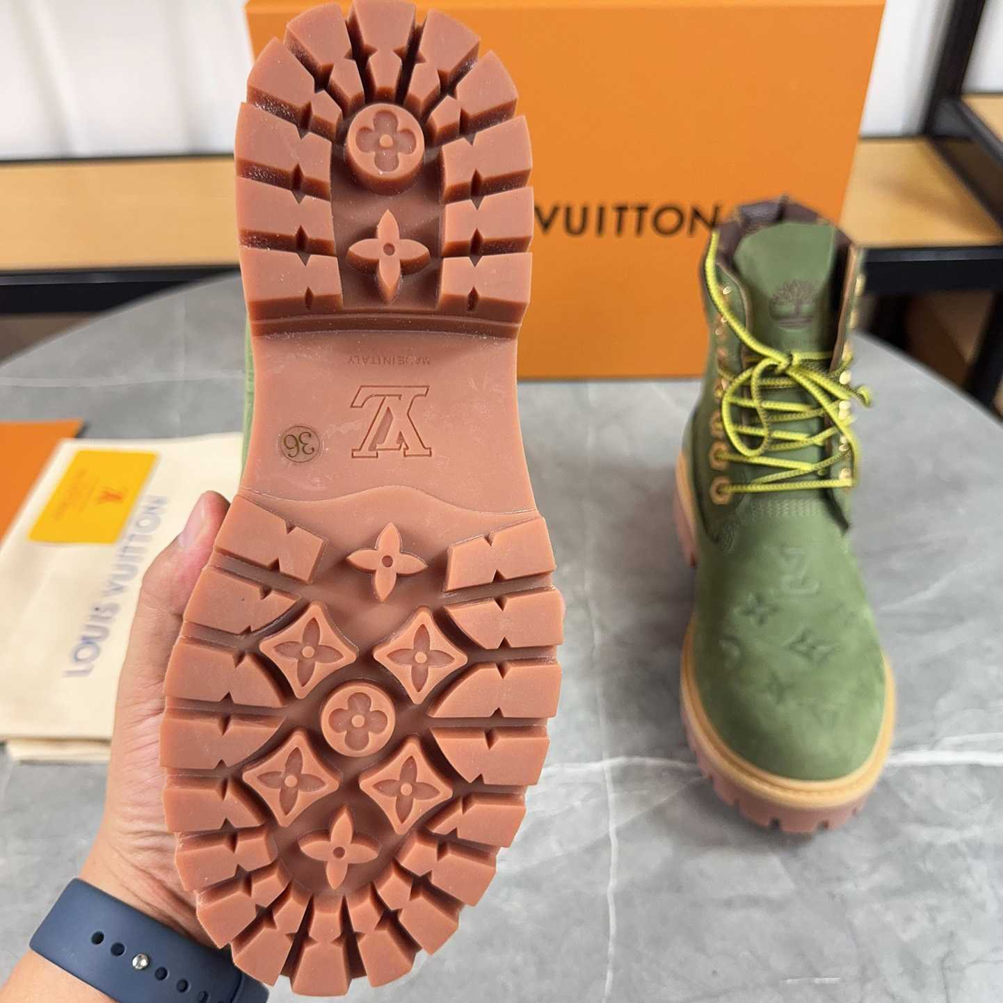 Louis Vuitton x Timberland Monogram Ankle Boot - 