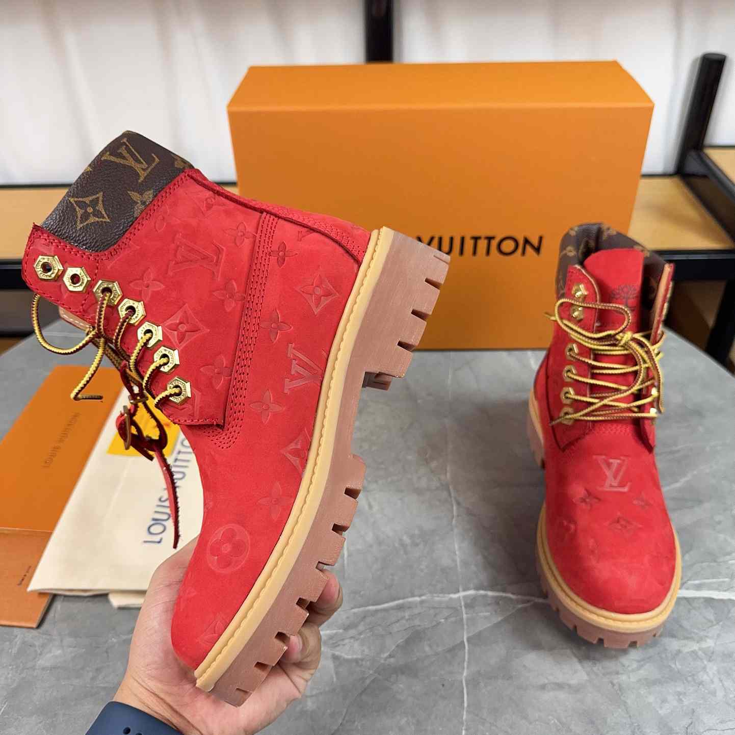 Louis Vuitton x Timberland Monogram Ankle Boot - 