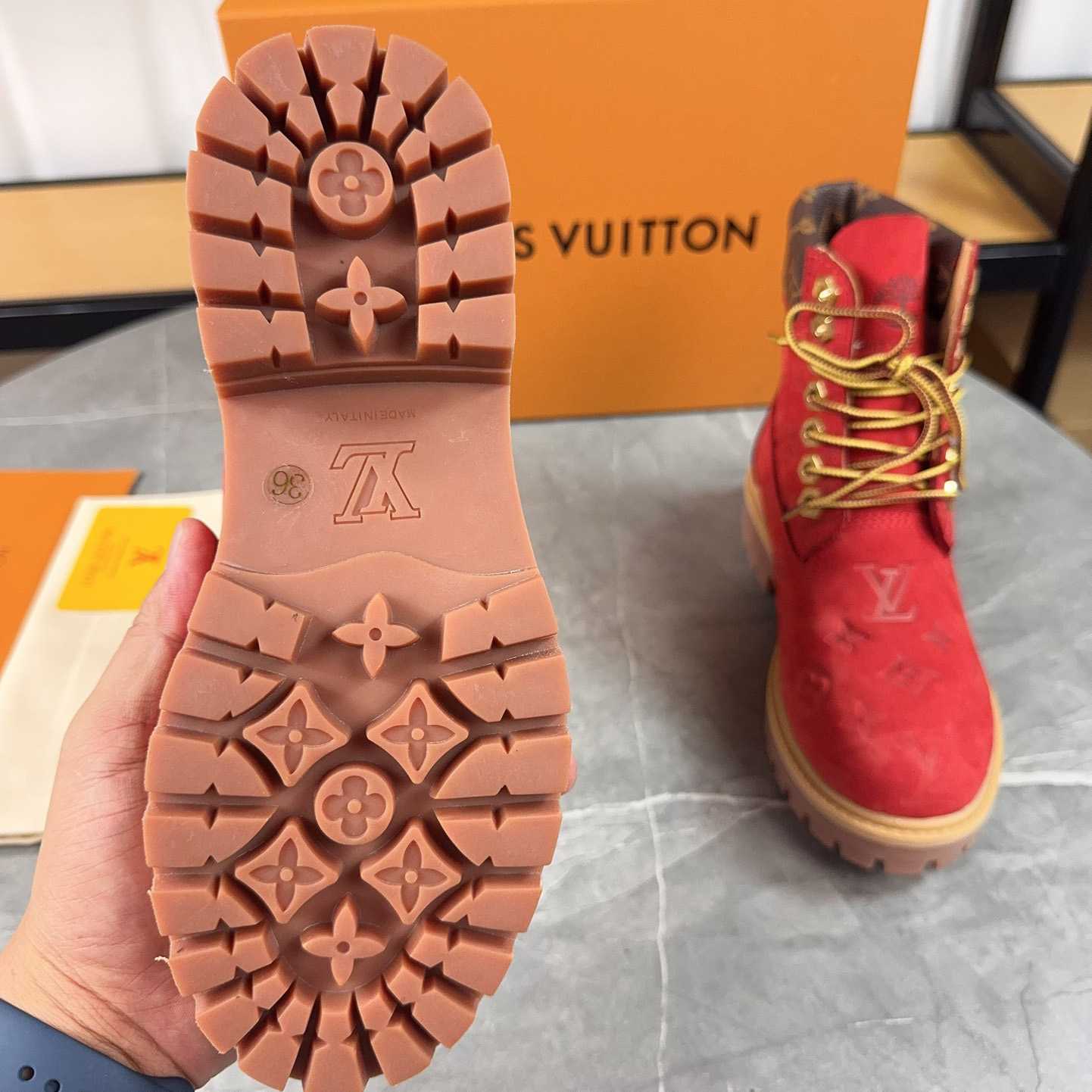Louis Vuitton x Timberland Monogram Ankle Boot - 