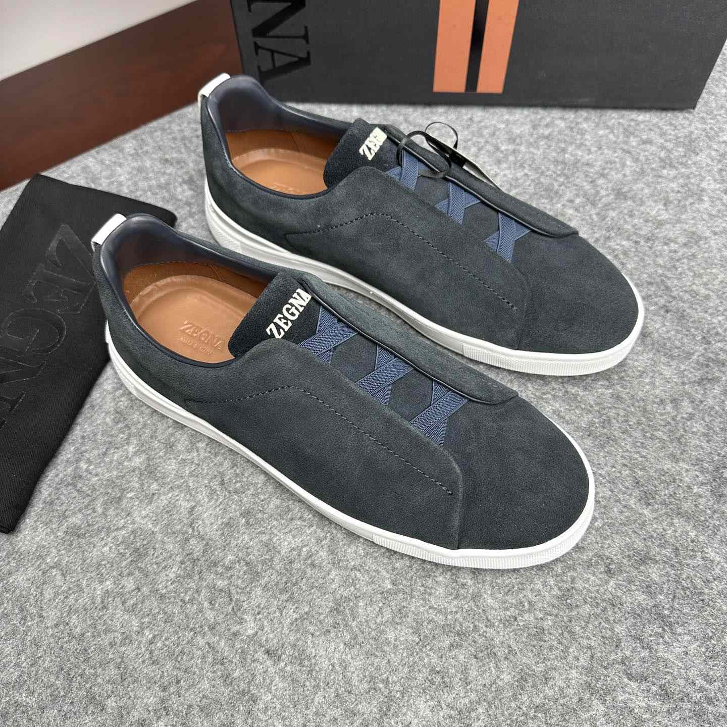 Zegna Suede Triple Stitch™ Sneakers - 
