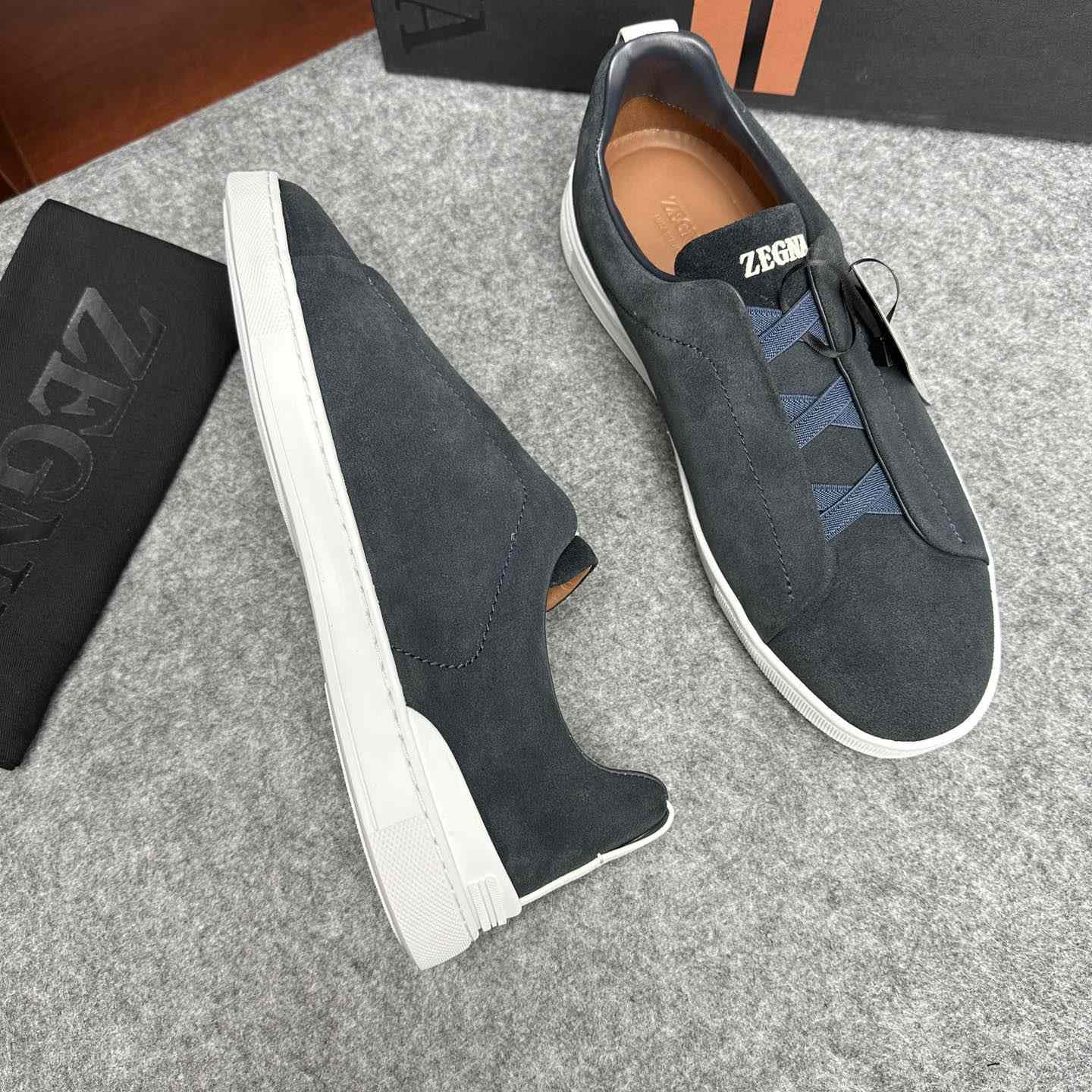 Zegna Suede Triple Stitch™ Sneakers - 
