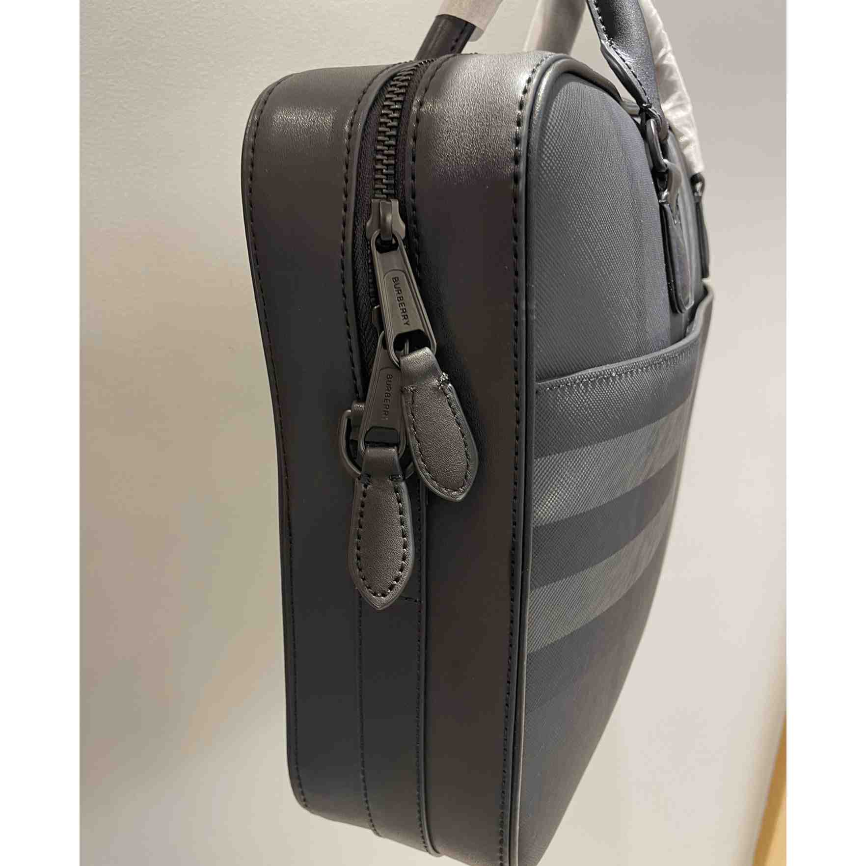Burberry Ainsworth Checked Zipped Briefcase - 