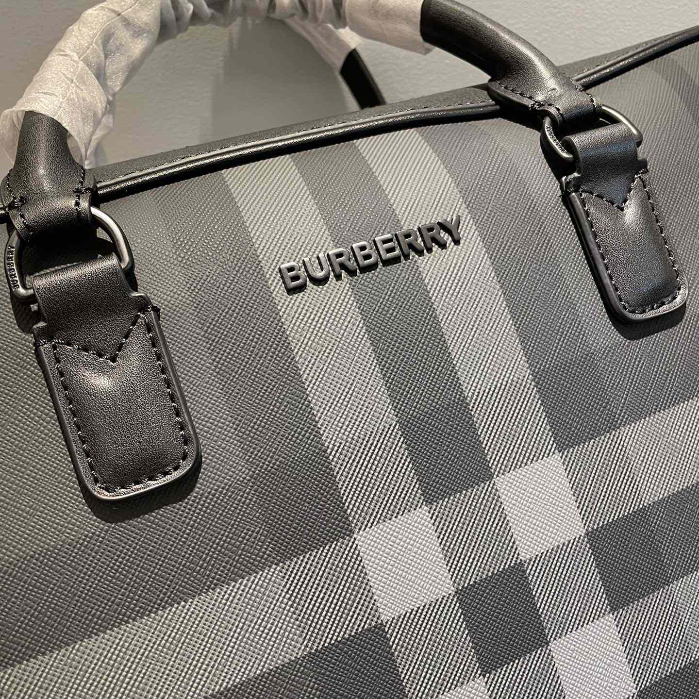 Burberry Ainsworth Checked Zipped Briefcase - 