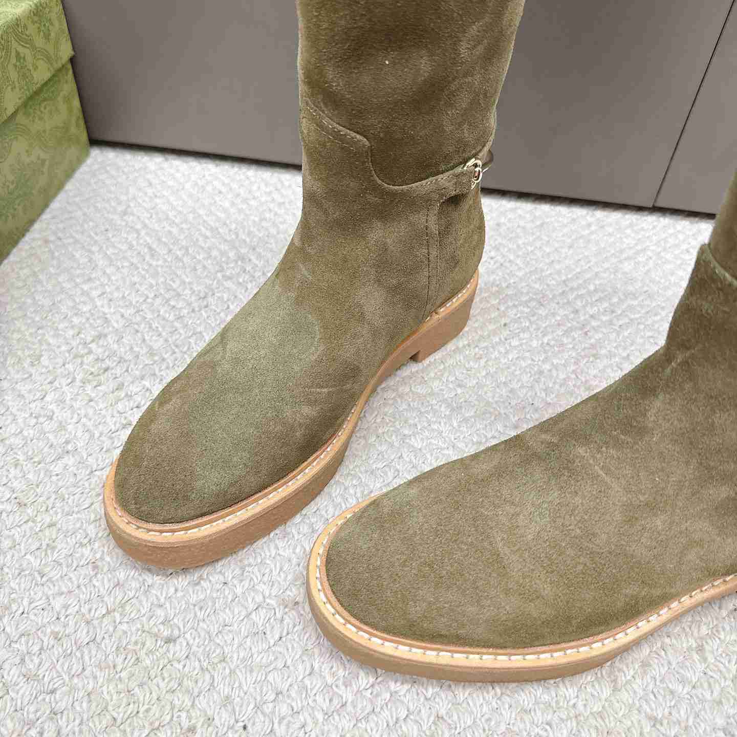 Gucci Women's Slim Horsebit Boot - 