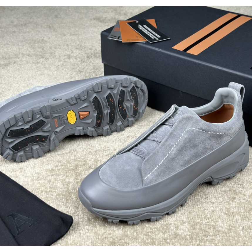 Zegna Suede And Leather Triple Stitch™ Monte Sneakers - 