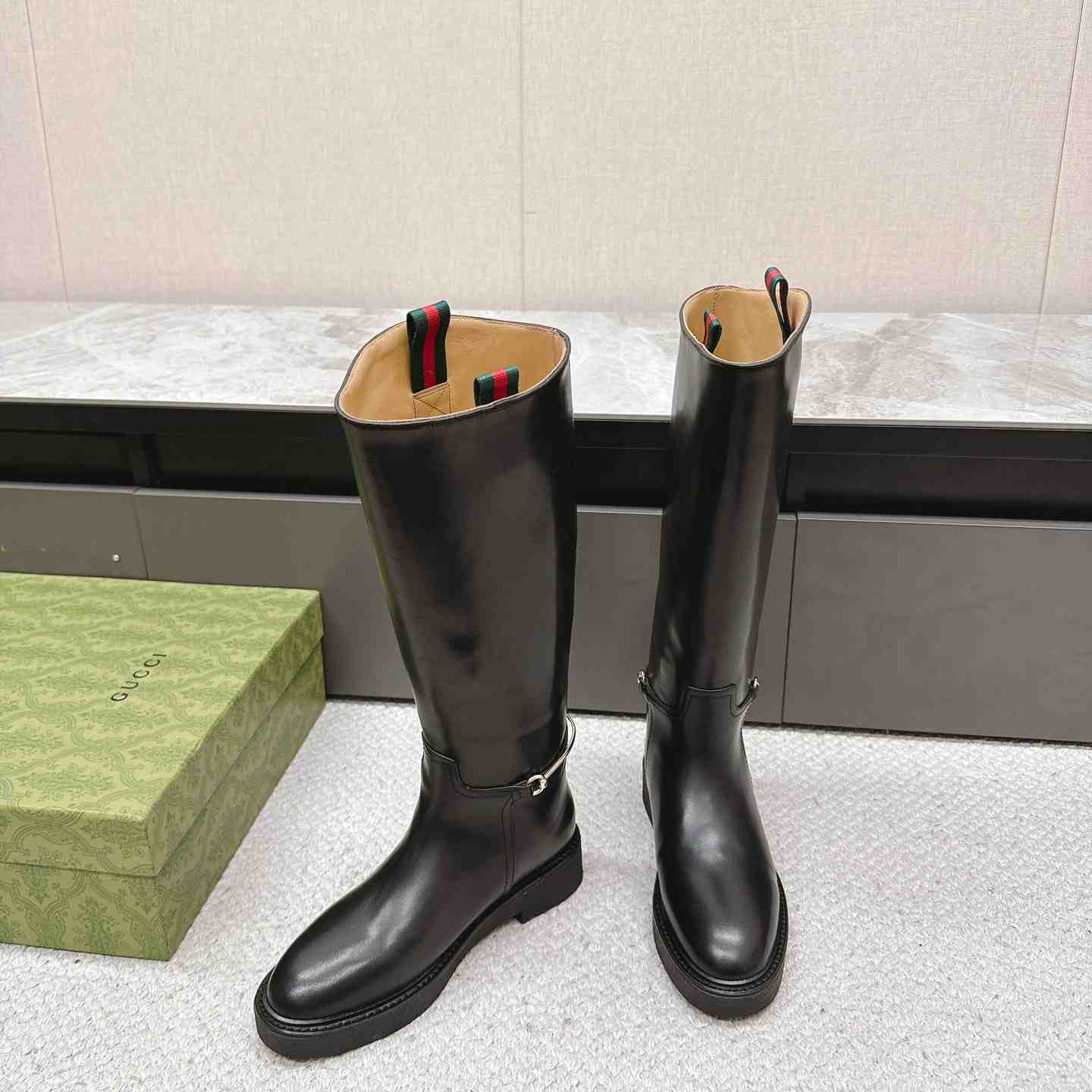 Gucci Women's Slim Horsebit Boot - 