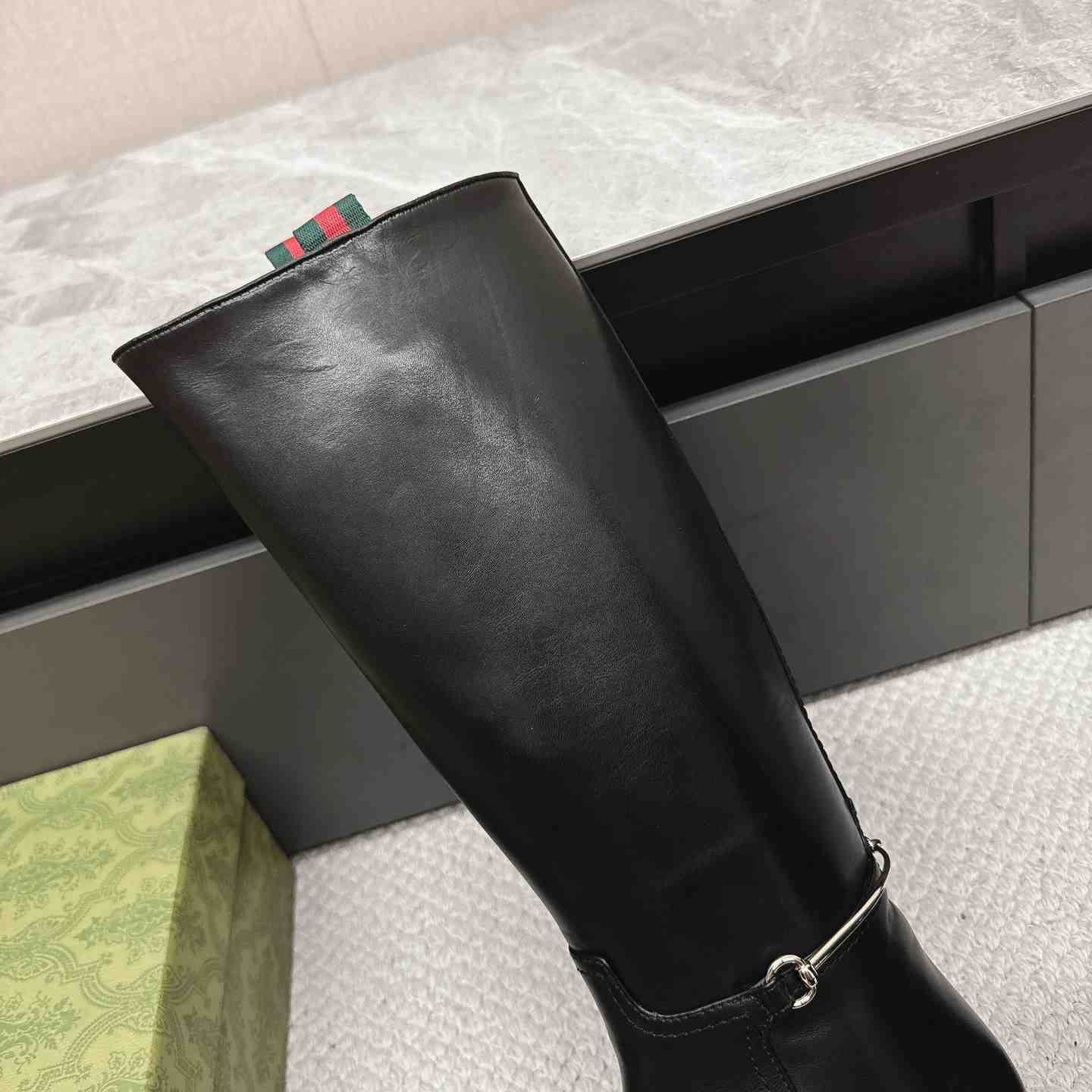 Gucci Women's Slim Horsebit Boot - 