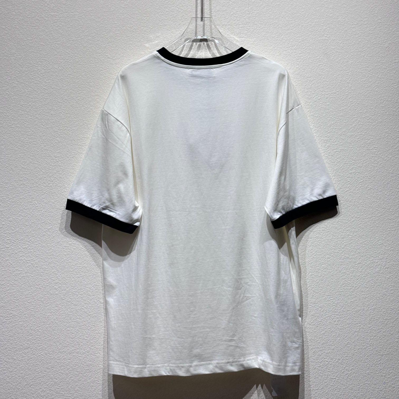 Miu Miu Logo Cotton T-shirt - 