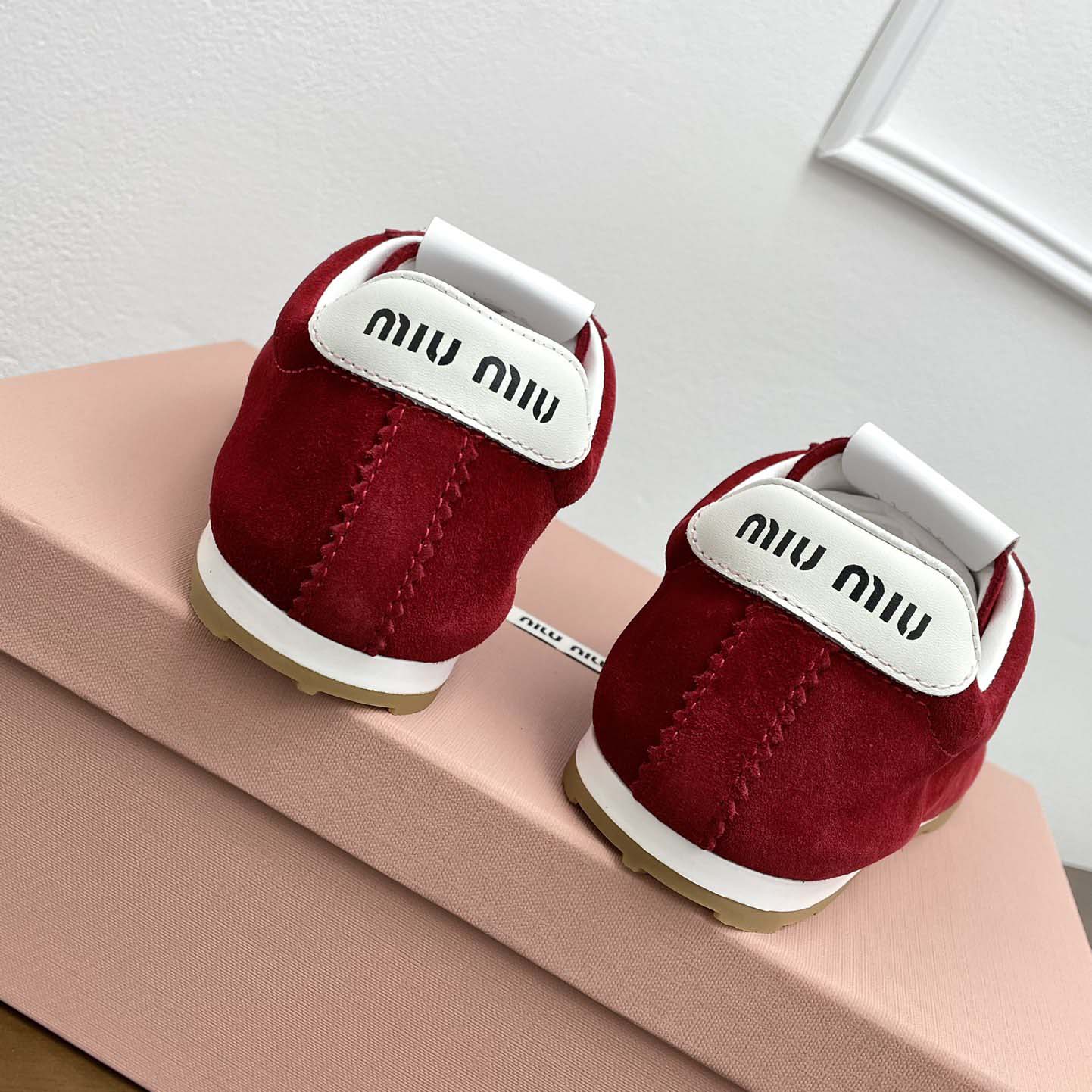 Miu Miu Plume Suede Sneakers - 