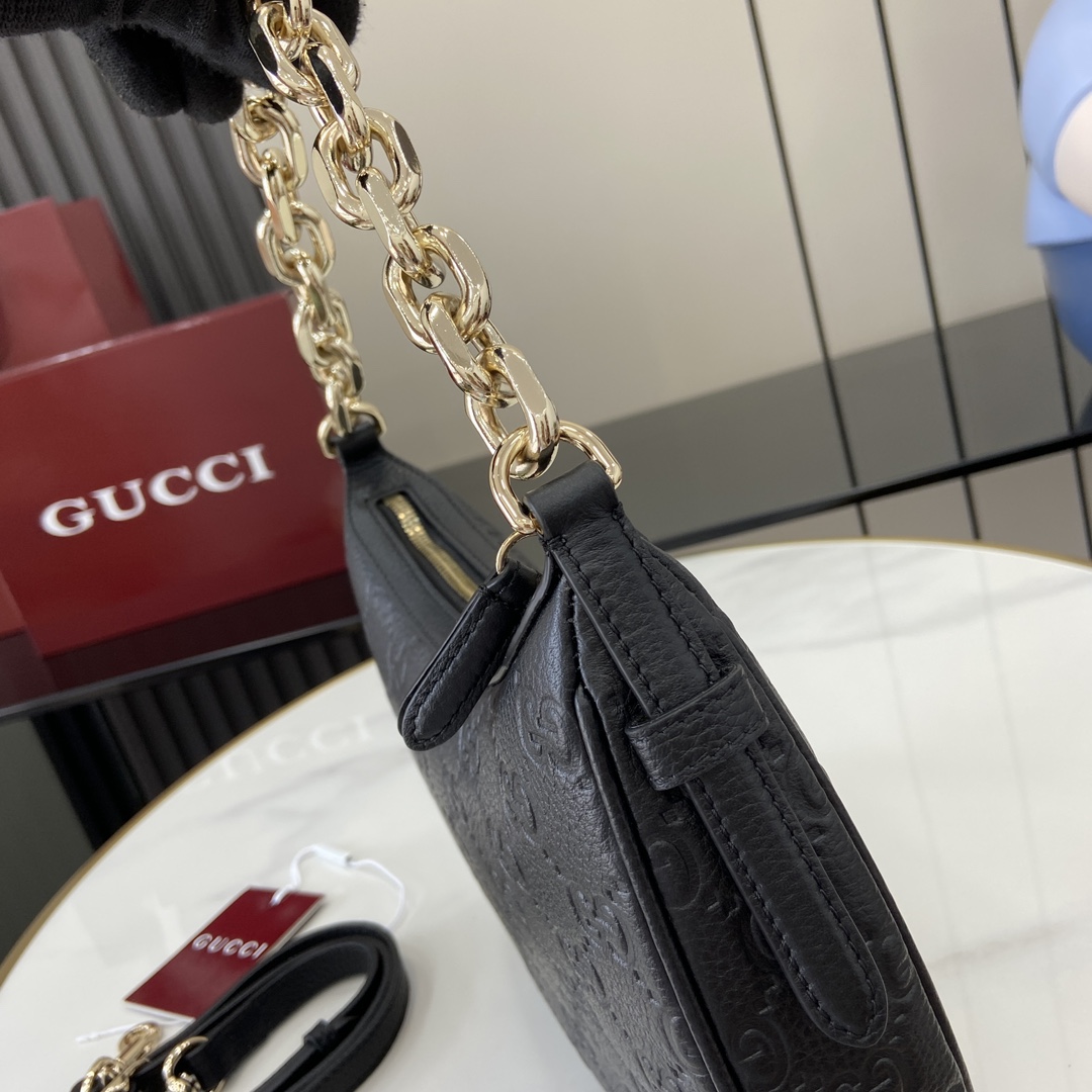 Gucci GG Emblem Small Shoulder Bag - 
