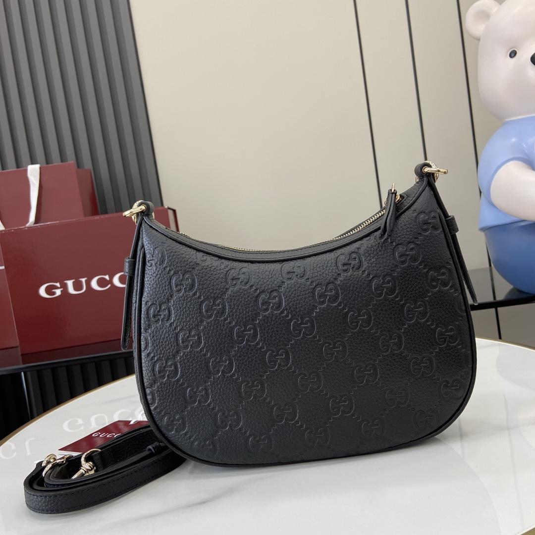 Gucci GG Emblem Small Shoulder Bag - 