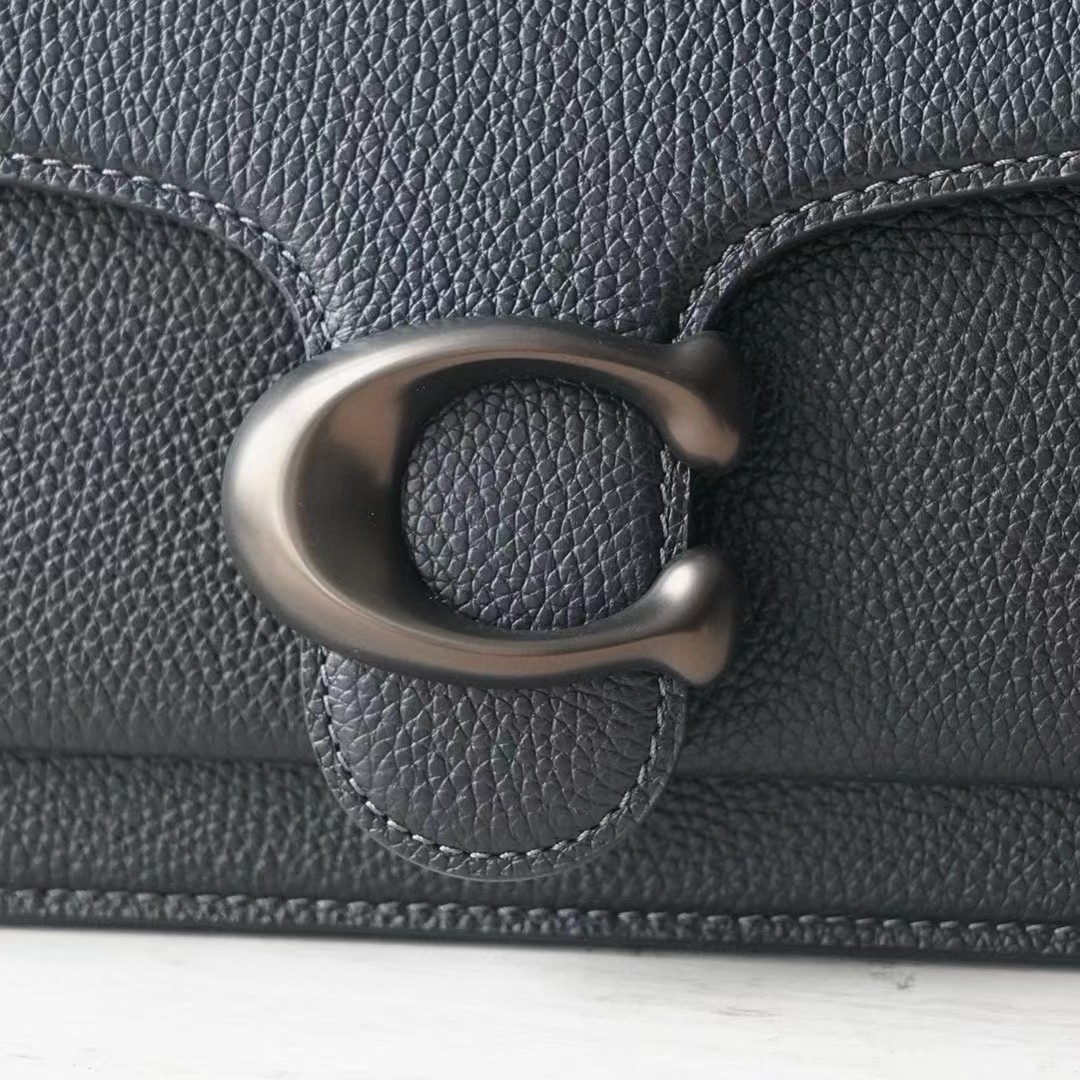 Coach Women's Black Pebble Tabby Shoulder Bag （26*15*8cm） - 