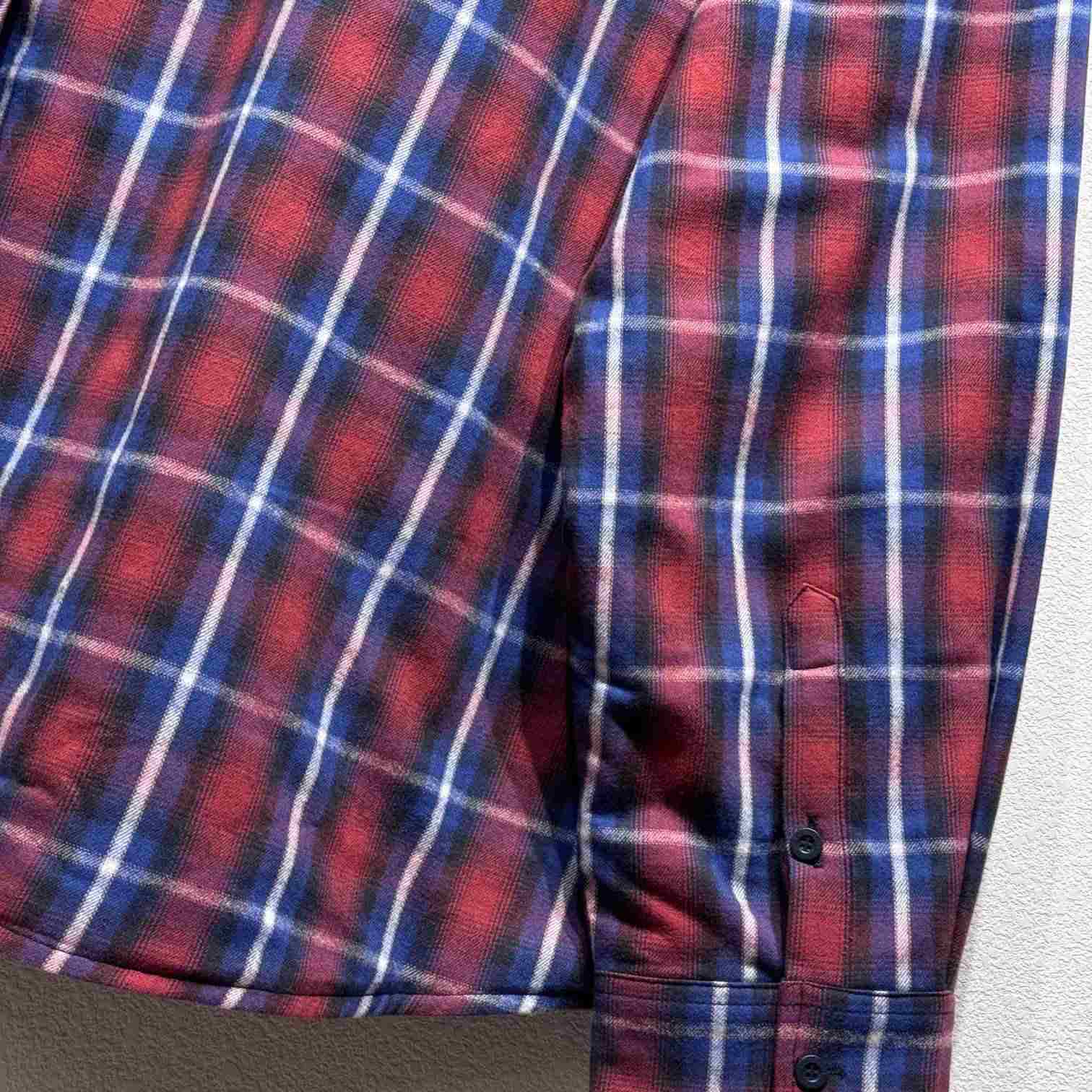Balenciaga Lined Shirt In Red And Blue - 