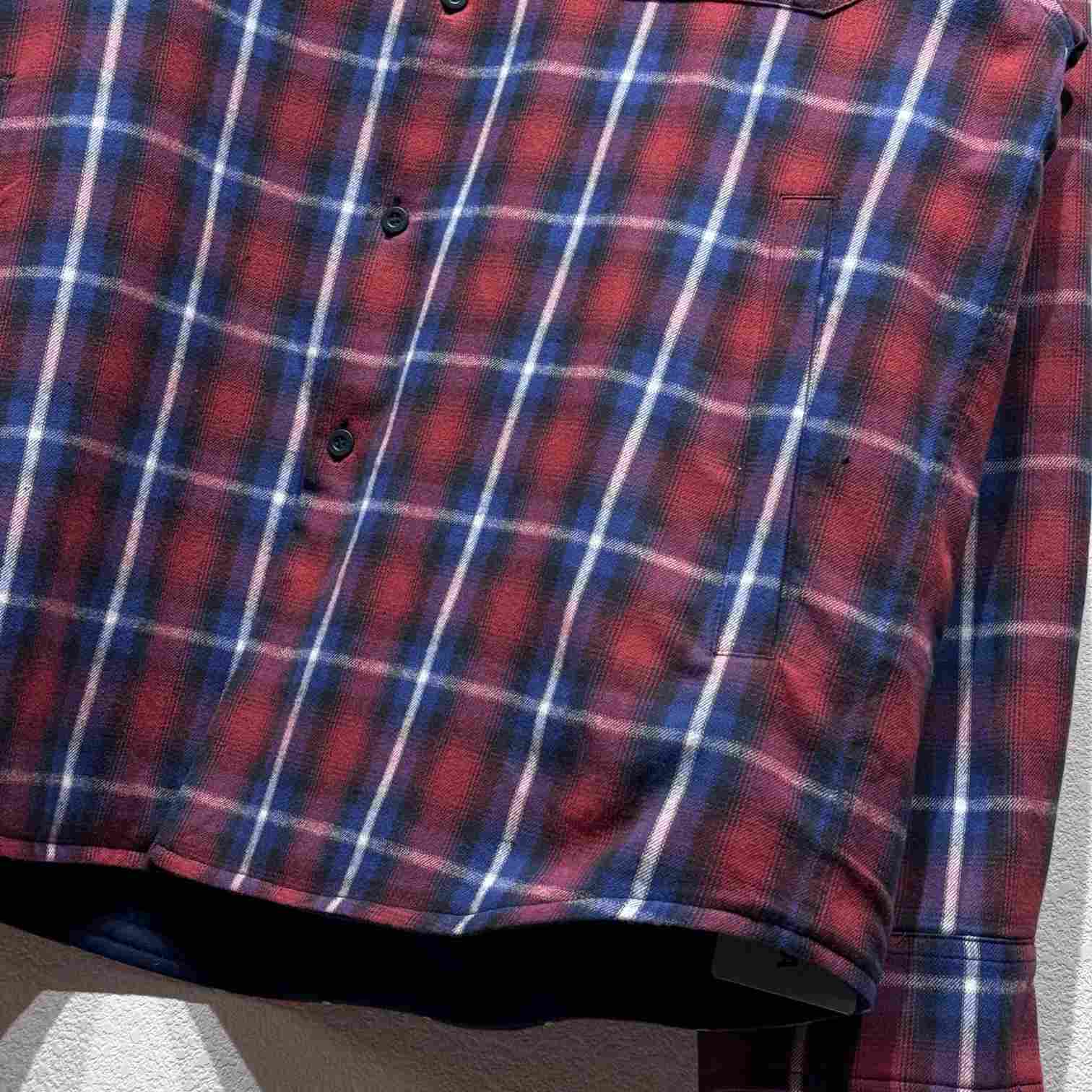 Balenciaga Lined Shirt In Red And Blue - 