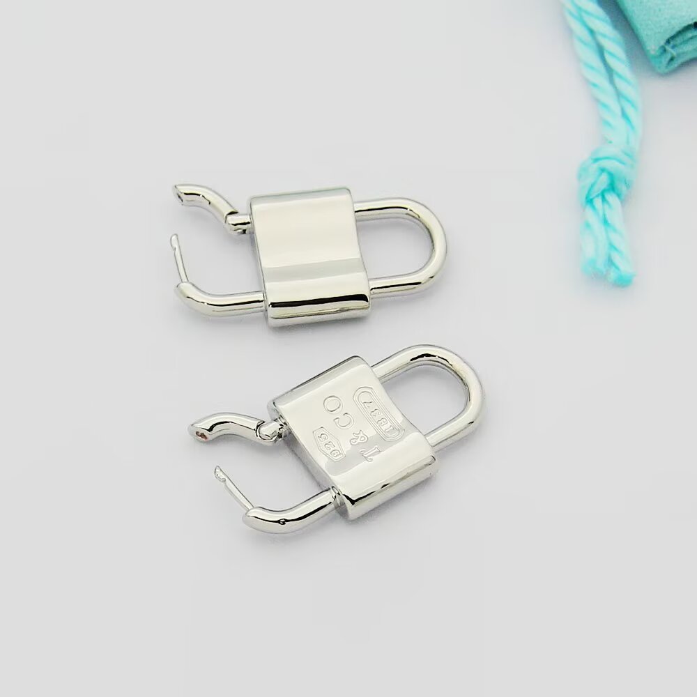 Tiffany & Co. Double Lock Drop Earrings - 
