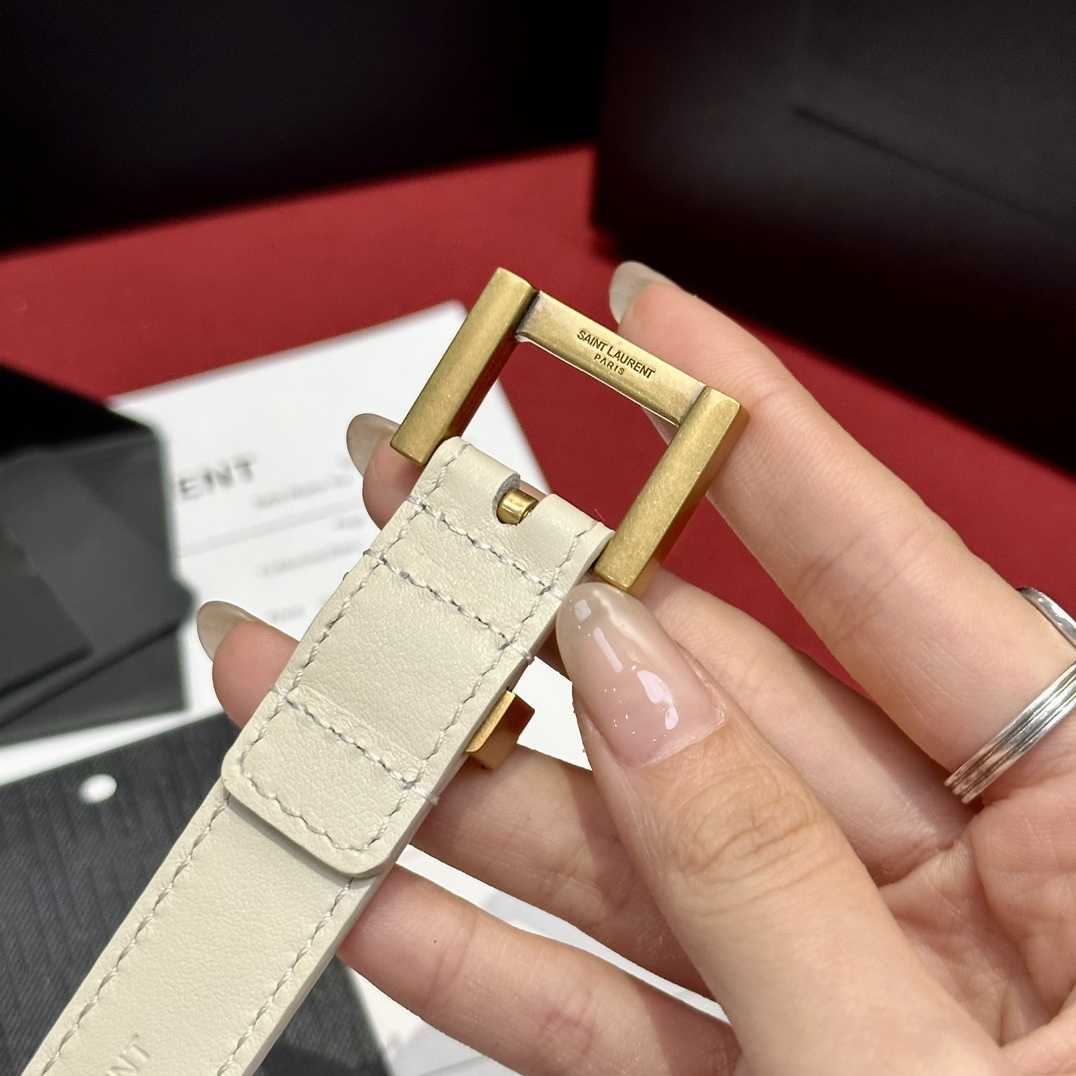 Saint Laurent Leather Belt     - 