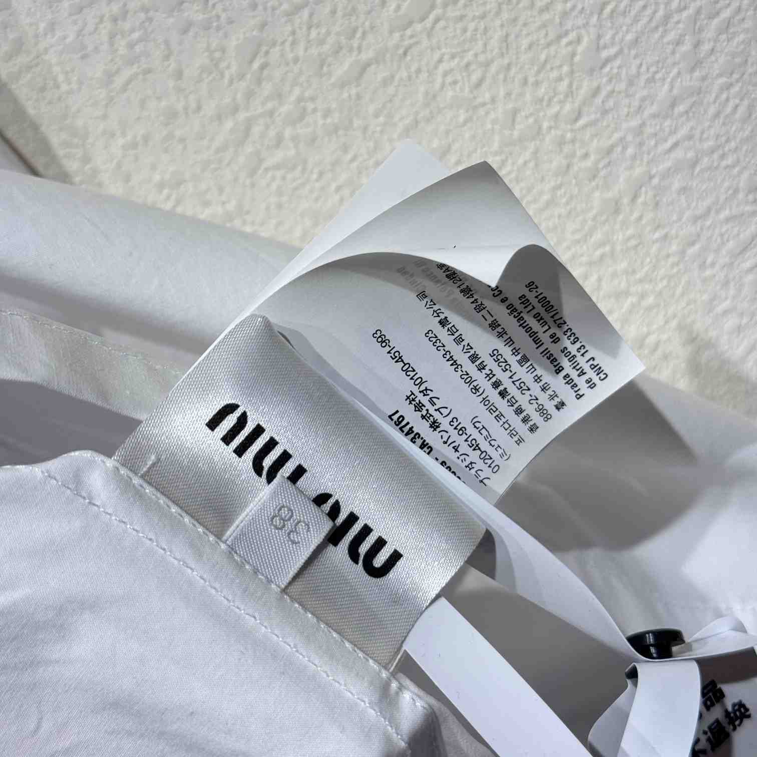 Miu Miu Poplin Shirt - 