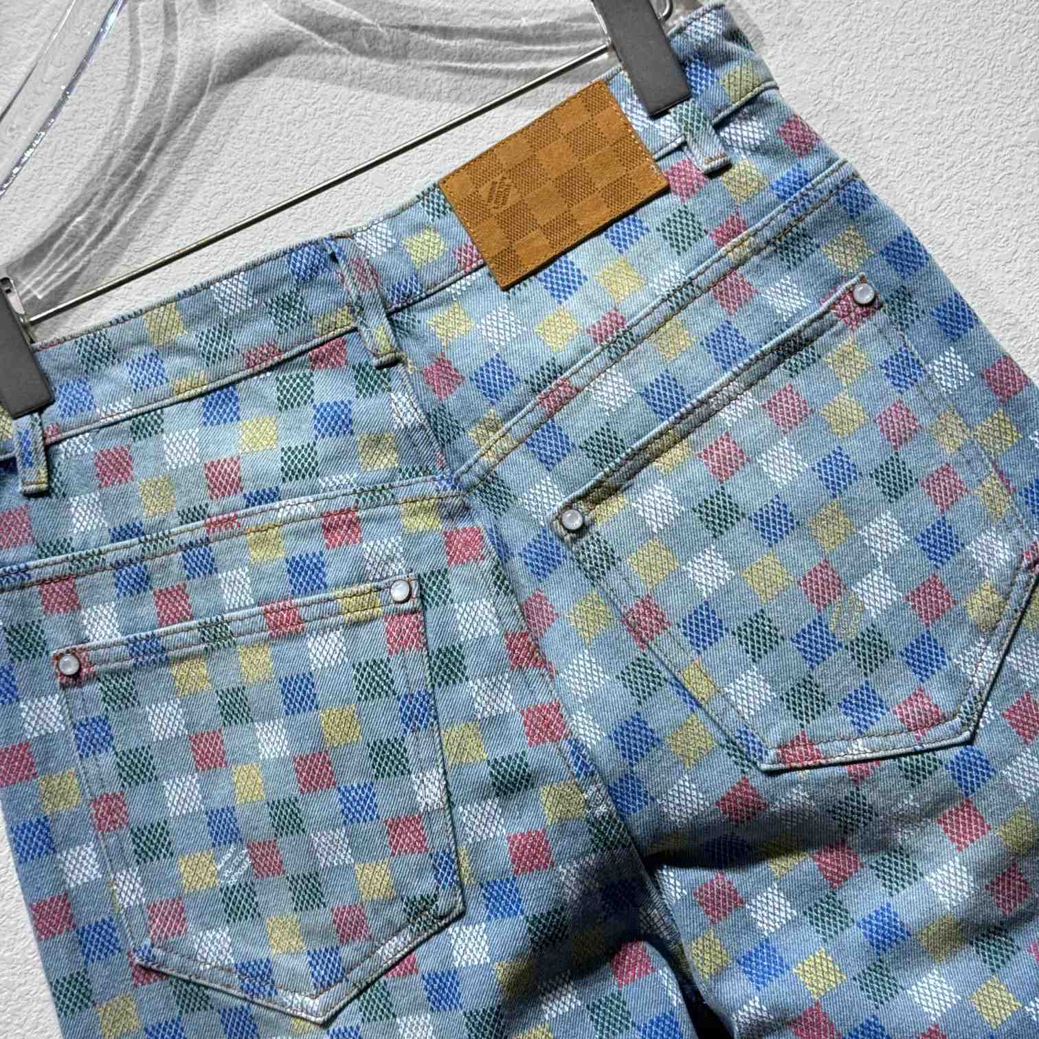 Louis Vuitton Damier Denim Wide-Leg Pants  1AHBMK - 