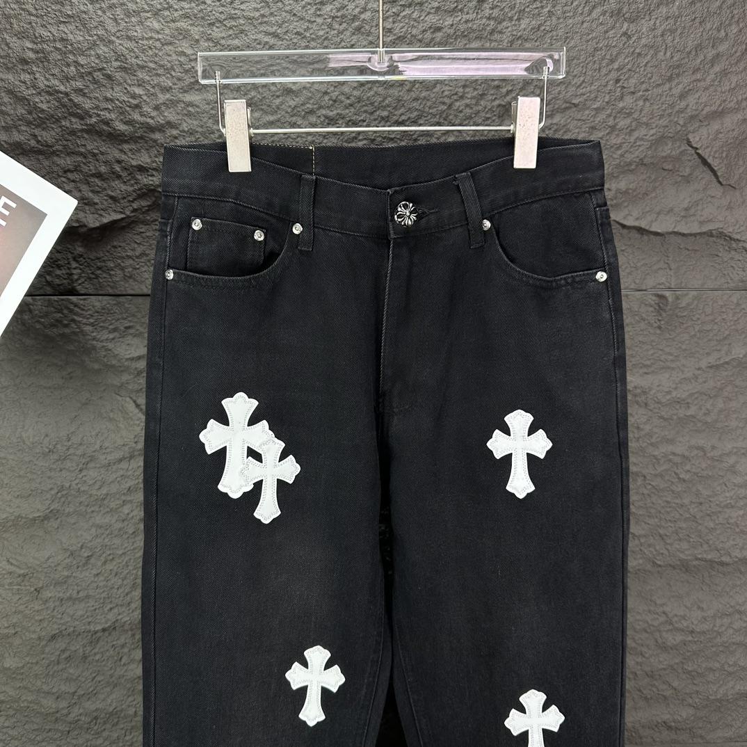 Chrome Hearts Straight Leg Jeans - 